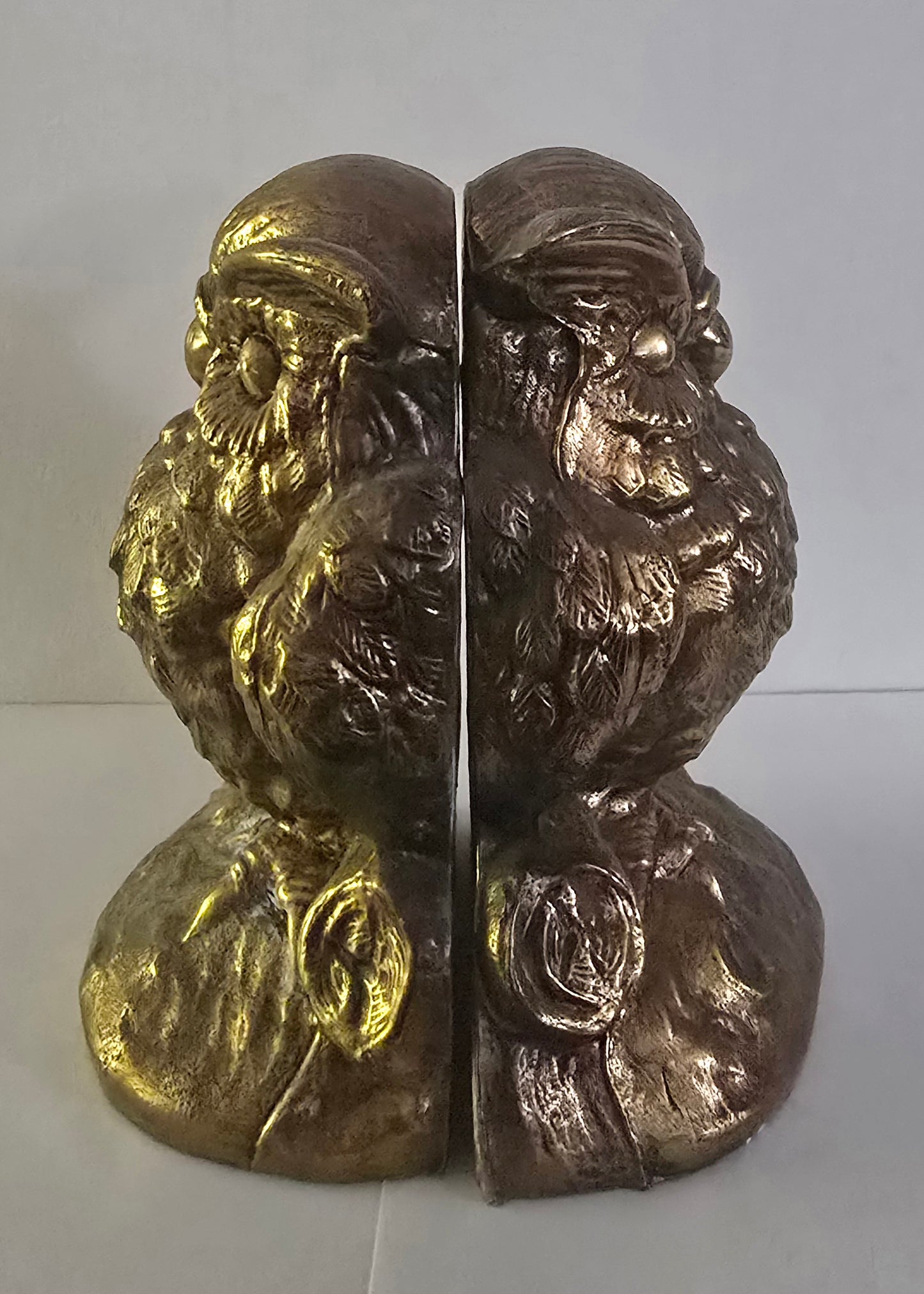 Heavy Brass Owl Bookends