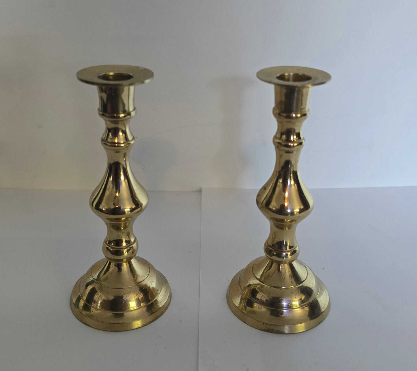 Small Brass Candlesticks