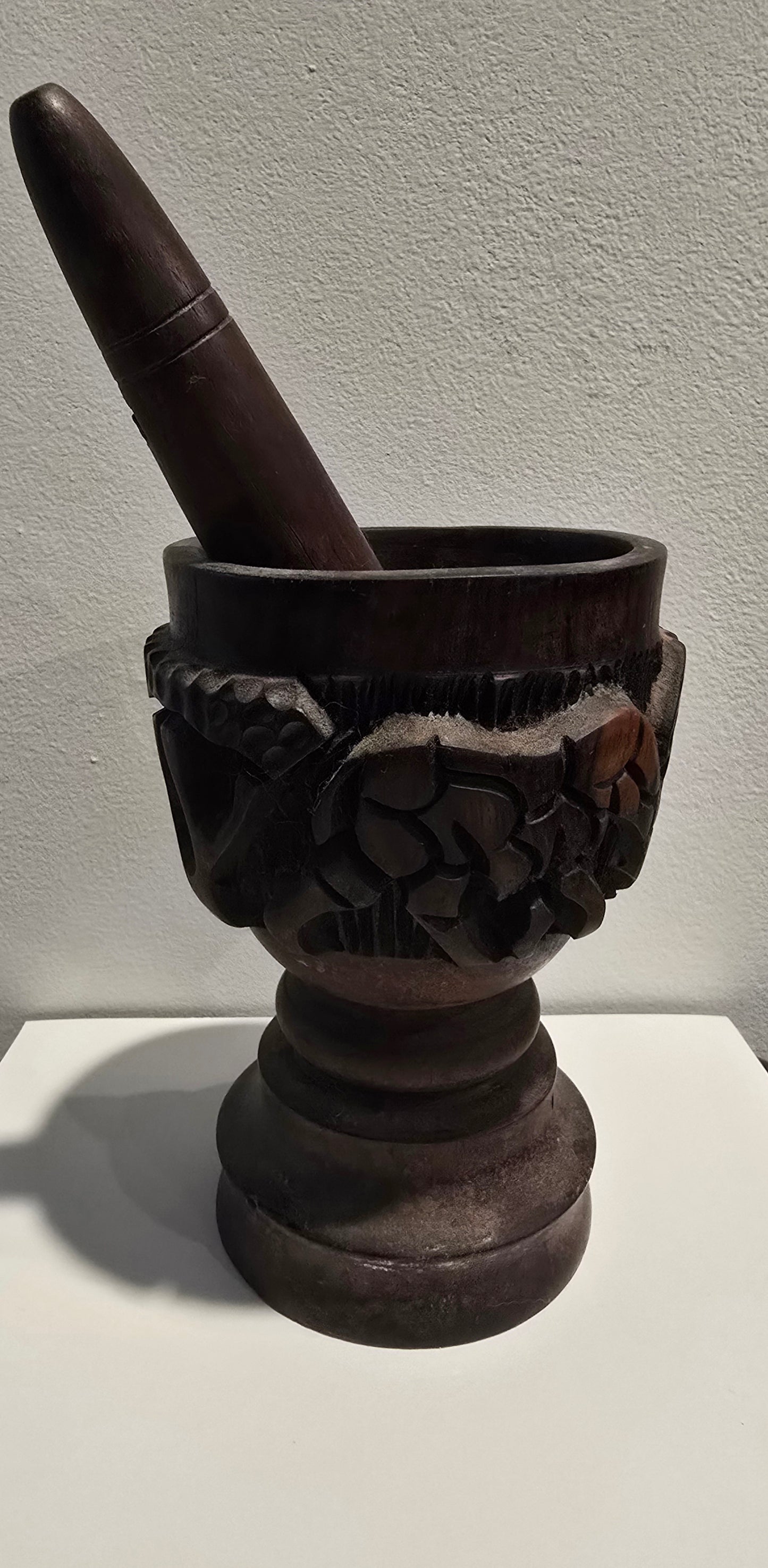 Wooden Mortar & Pestle