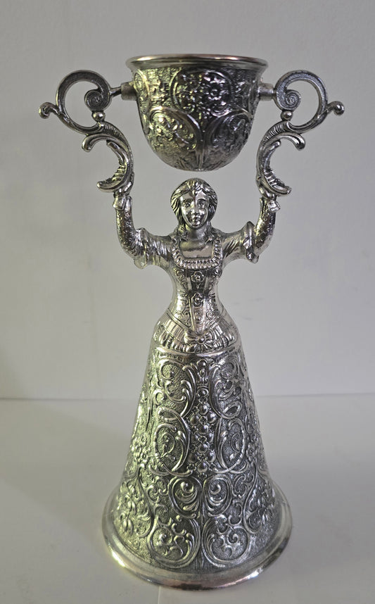 Vintage Silver-Plated German Wedding Cup